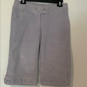 Tulle Anthropologie Women's Light Purple Corduroy Bermudas Size 2